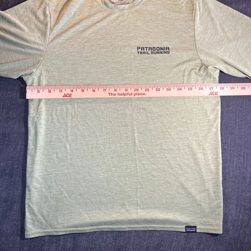 Patagonia Men's Capilene Cool Daily Green Shirt Trail Running Tree Trotter Sz XS - Picture 4 of 9